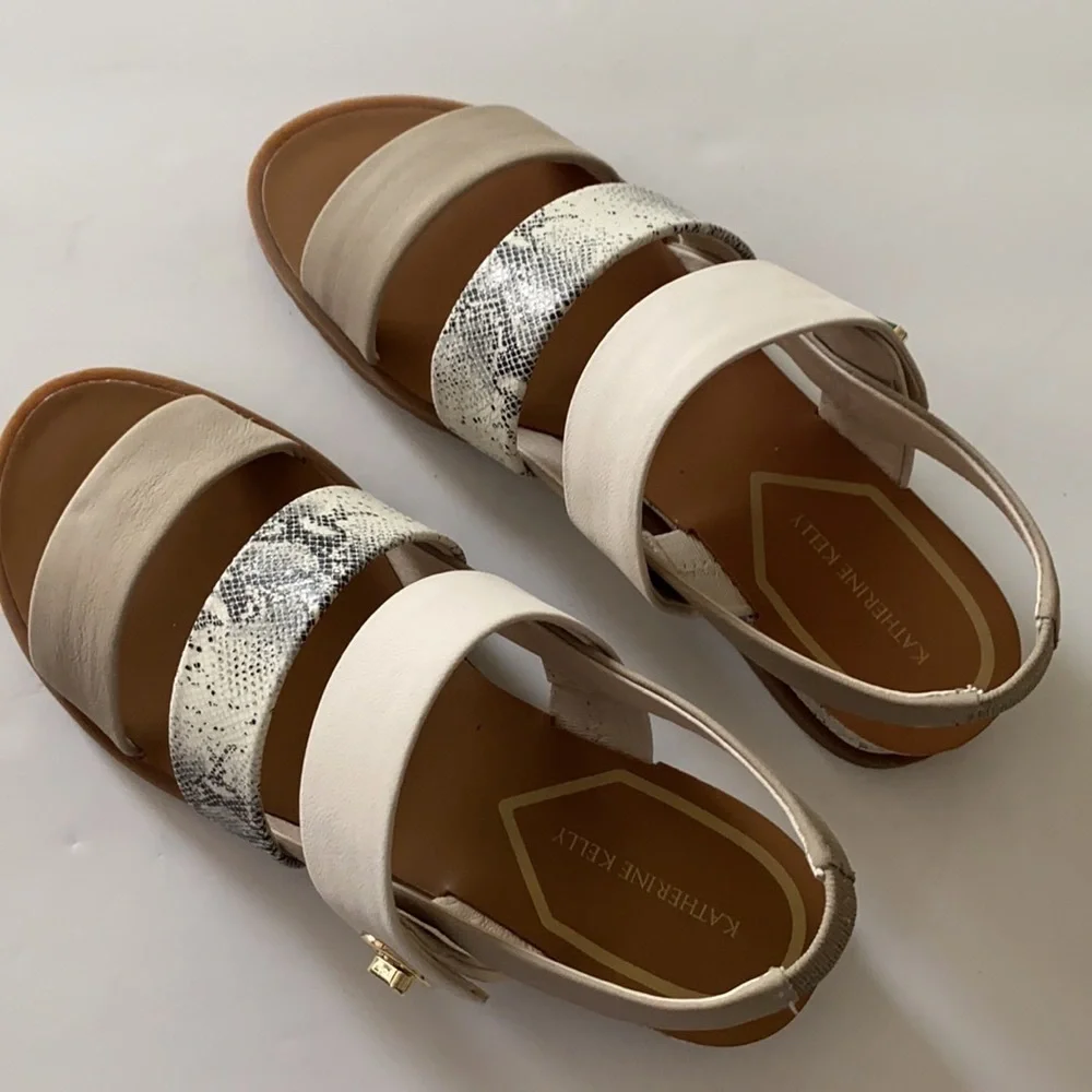 Katherine Kelly, Size 6.5M Women’s Josie Wedge Summer Sandals NEW